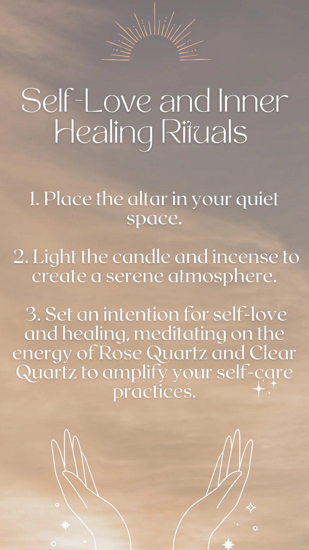 Self-Love & Inner Healing Ritual Altar – Rose Quartz & Clear Quartz