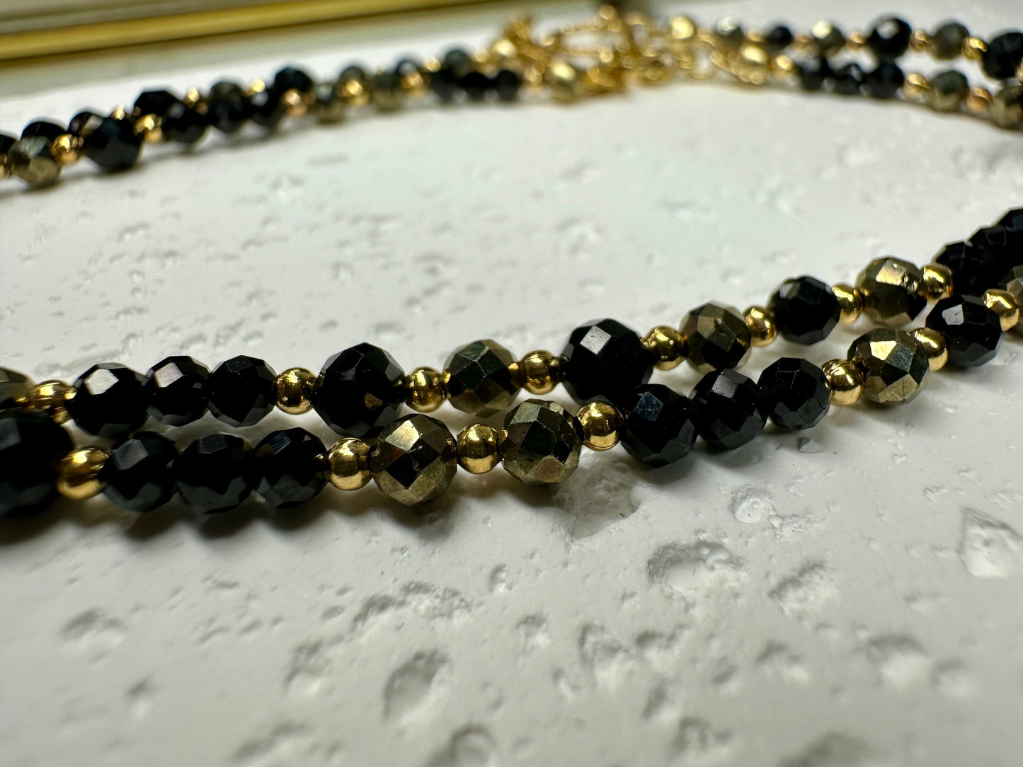 Black Tourmaline & Pyrite Protection Necklace