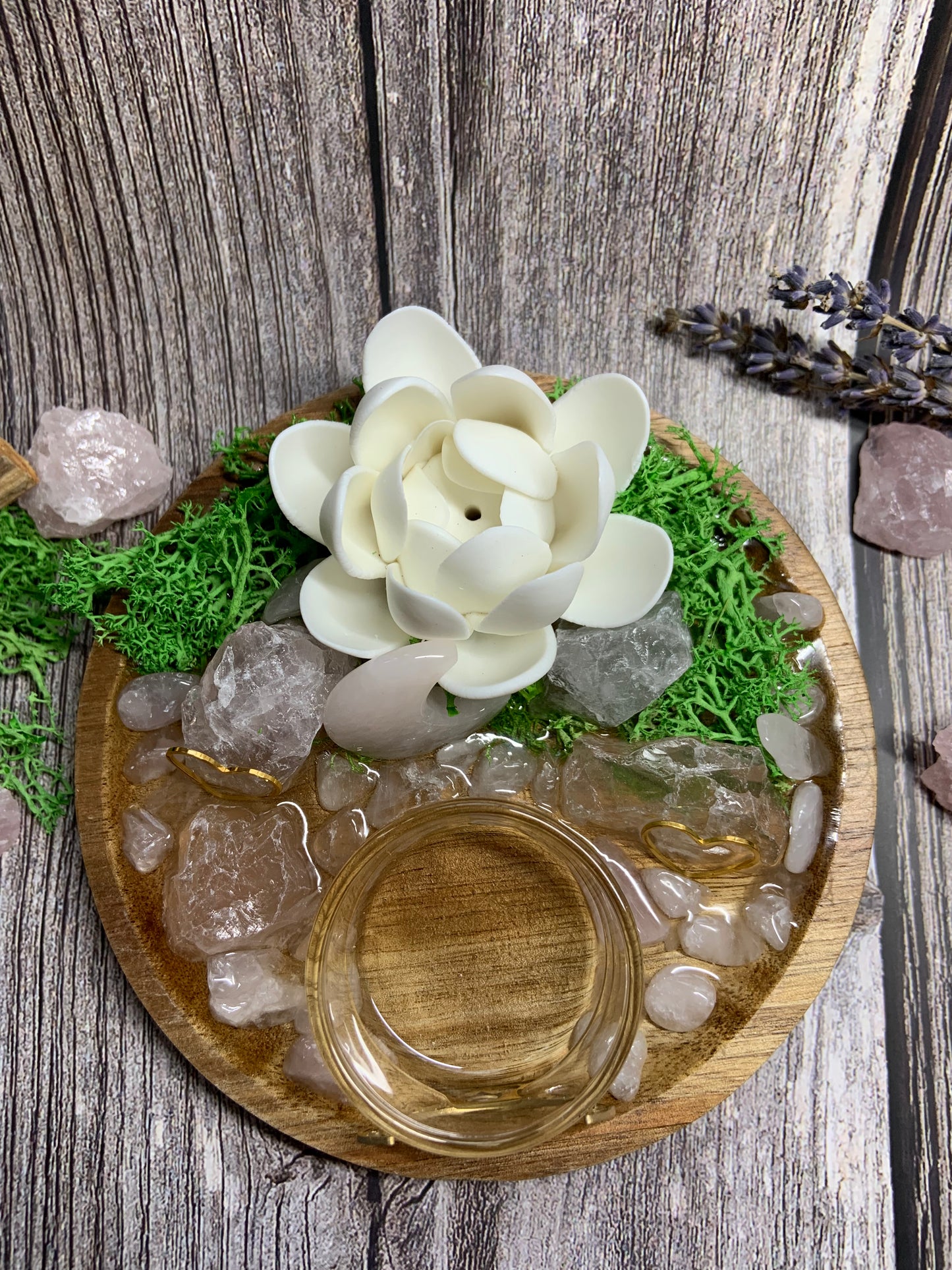 Self-Love & Inner Healing Ritual Altar – Rose Quartz & Clear Quartz